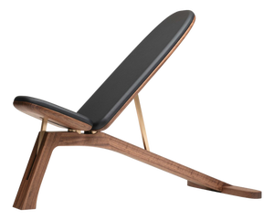 Prime Walnut and Any Leather Ledge Weight Bench by Eternal Creek