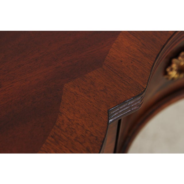 Maitland Smith Flame Mahogany Federal Style Console Table For Sale - Image 12 of 17