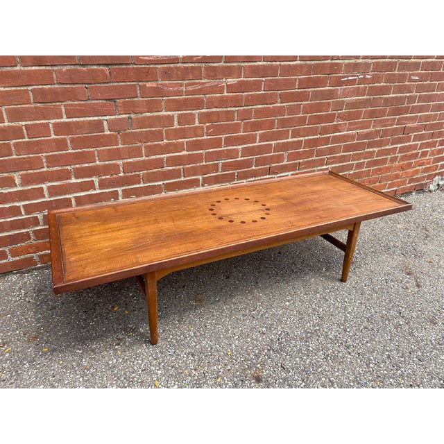 1960s Drexel Declaration Walnut & Rosewood Coffee Table by Kipp Stewart & Stewart MacDougall 1960s For Sale - Image 5 of 10