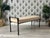 “Bodhi” Transitional Brutalist Metal Upholstered Bench by Pottery Barn For Sale - Image 11 of 12