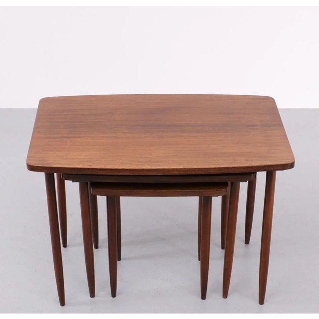 1960s Nesting Tables Mimi Fortuna, Holland, 1968, Set of 3 For Sale - Image 5 of 12