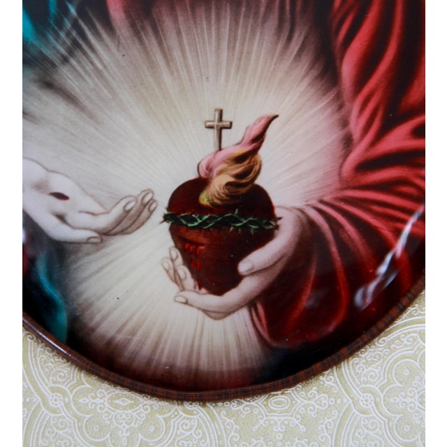 Wood Mid-Century Modern Religious Wall Lamp, Italy, 1950s For Sale - Image 7 of 14