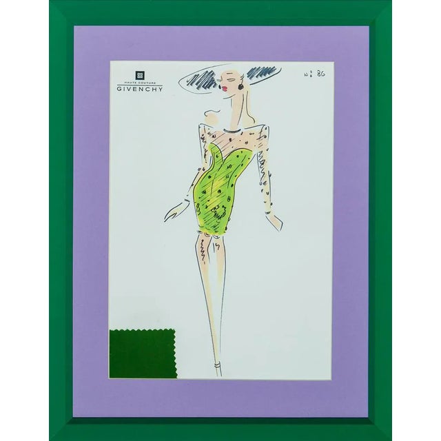 Givenchy Glam No 86 "Day at the Races" Fashion Illustration For Sale