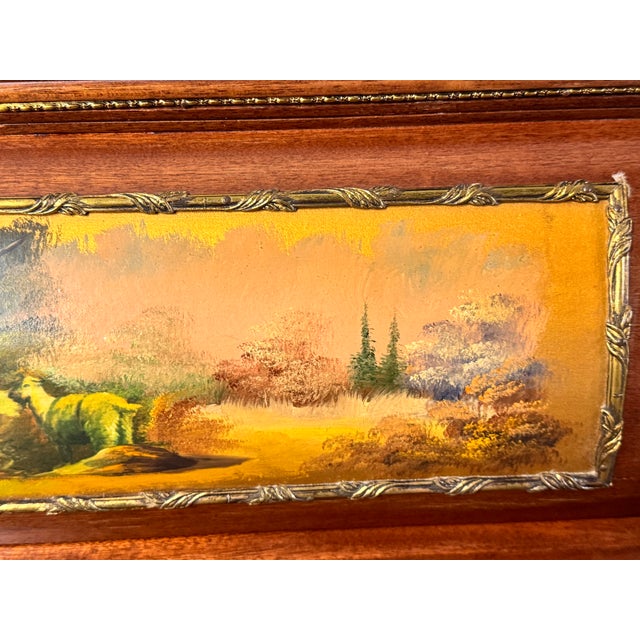 Late 20th Century French Louis XV Vernis Martin Style Rolltop Desk For Sale - Image 13 of 17