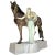 1930s Ceramic Valkyrie and Horse Sculpture by Stanislaus Capeque for Goldscheider For Sale