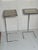 1990s Modern Sadie Spot Glass Side Tables Pair For Sale - Image 4 of 7
