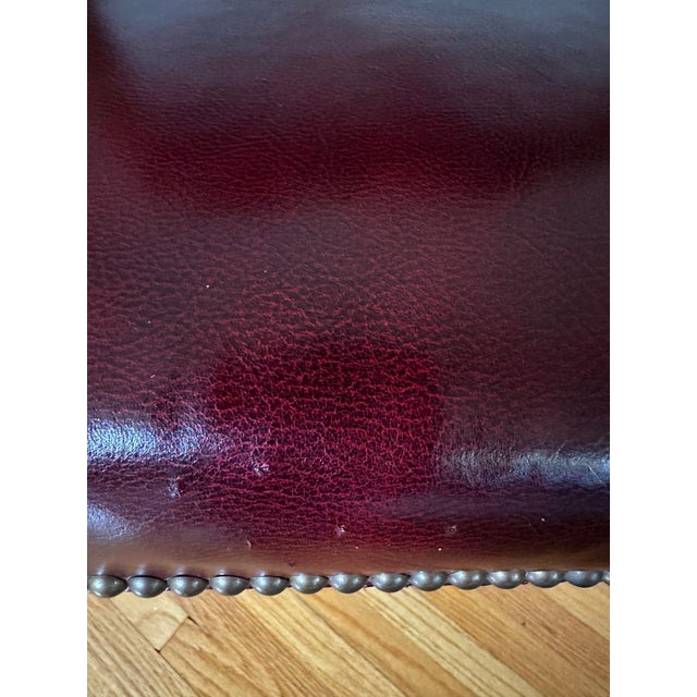 1990s Rms Titanic Artifact Collection Leather Chair For Sale In Los Angeles - Image 6 of 12