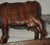 1940s 1940s Signed m.o. Thomas Carved Wooden Cow For Sale - Image 5 of 6