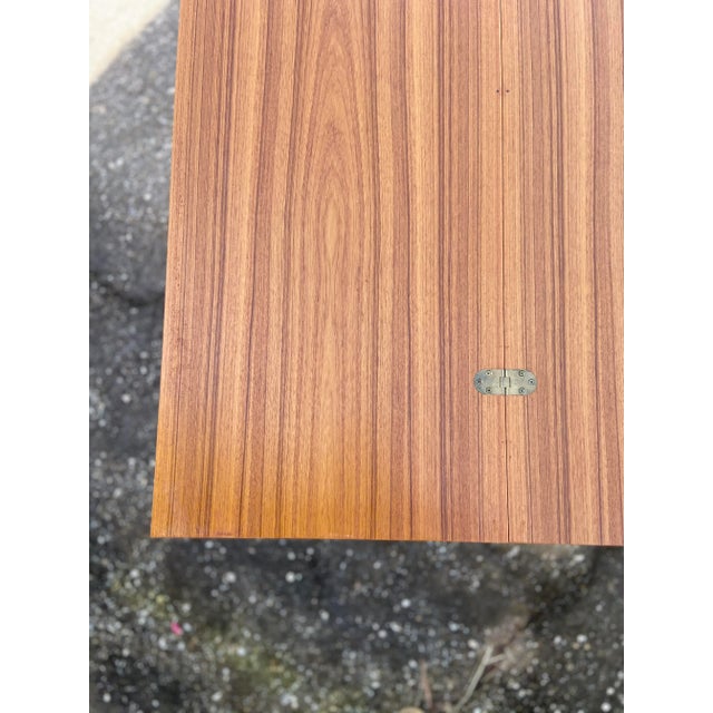 Danish Fold-Over Dining or Console Table With Hinged Tabletop and Legs | by Sannemann Denmark For Sale In Tampa - Image 6 of 11