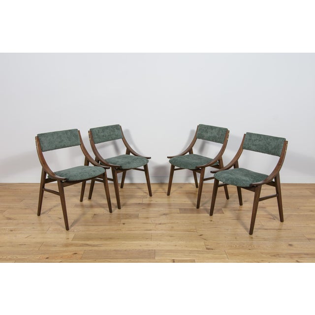 Ski Jumper Chairs by Juliusz Kędziorek for Zamojska, Poland, 1970s, Set of 4 For Sale - Image 4 of 18
