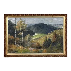 Antique Framed Oil Painting on Canvas Signed e.x. Chaouet