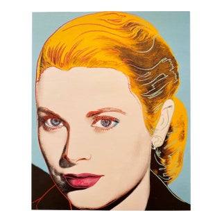 Andy Warhol Estate Vintage 1989 Pop Art Lithograph Print " Grace Kelly " 1984 For Sale