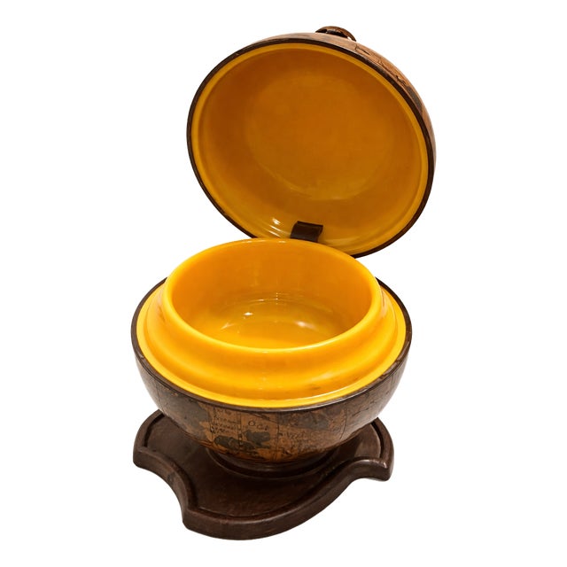 Mid-Century Modern Italian Globe Trinket Box, 1950s For Sale
