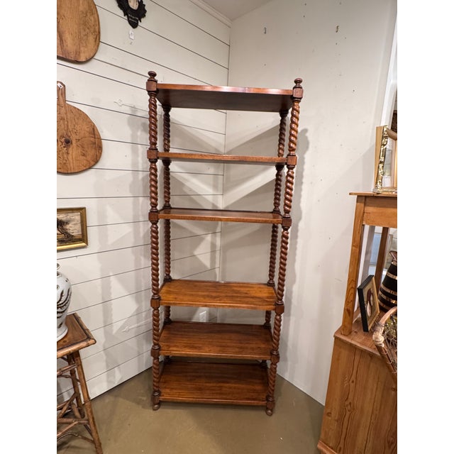 Vintage English Bobbin Twist Book Shelve For Sale In Nashville - Image 6 of 12