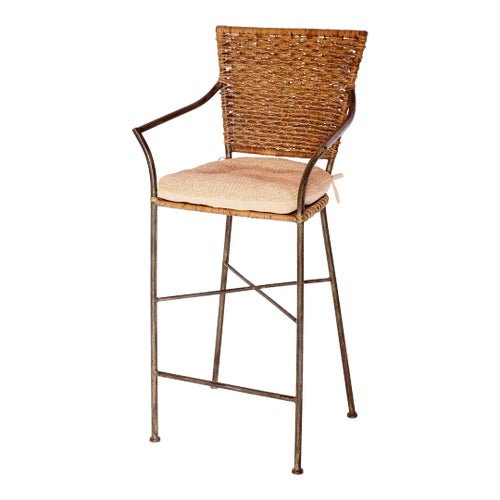 Mid 20th Century Arthur Umanoff-Style Bar Stool
