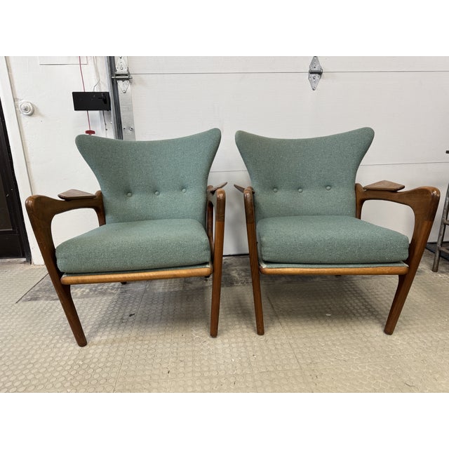 1960s Adrian Pearsall Paddle Arm Chairs- Set of 2 For Sale - Image 10 of 10