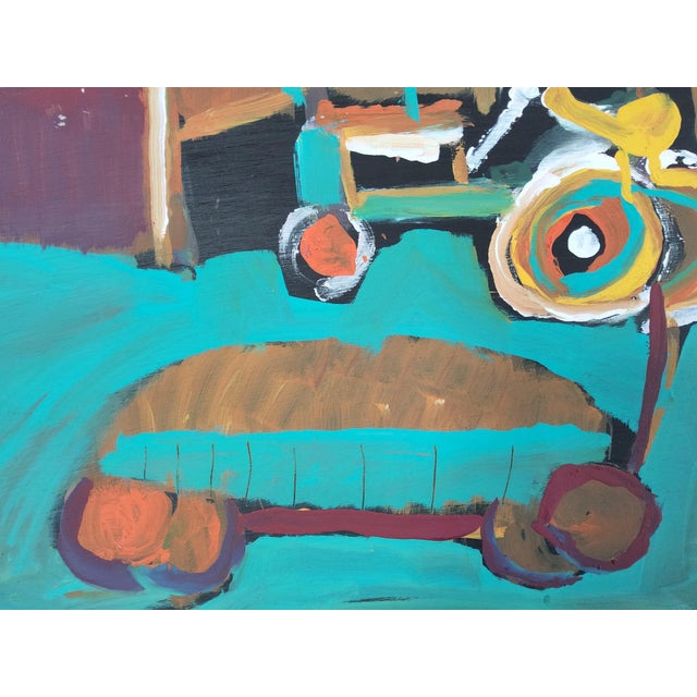 Jimmy Lee Sudduth Folk Art Landscape Painting of Tractor and Barn For Sale In Orlando - Image 6 of 18
