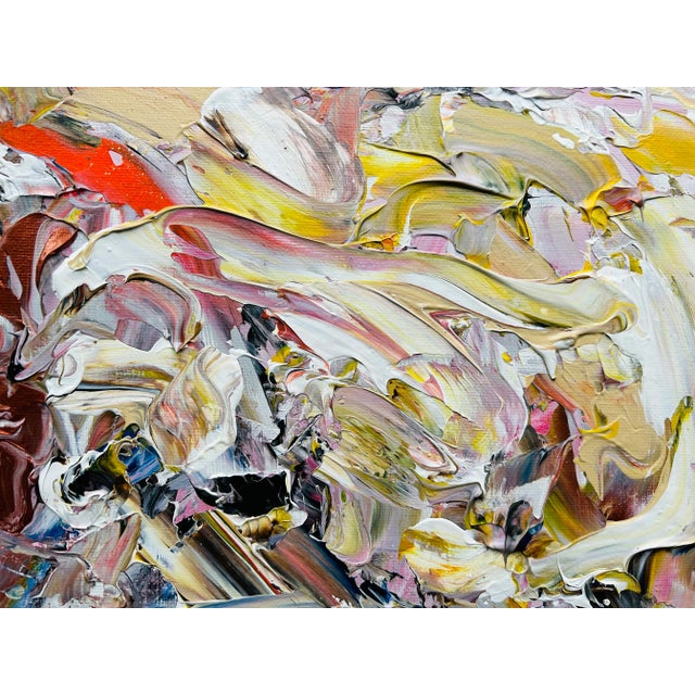 Erik Sulander Abstract Composition by Erik Sulander on Artist Board Using Acrylic Paints. For Sale - Image 4 of 4