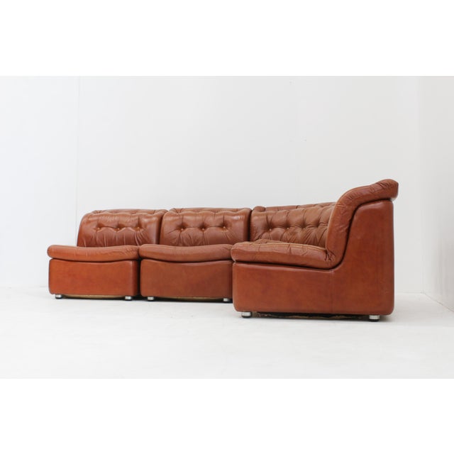 Vintage Italian Curved Modular Sofa, 1970s, Set of 4 For Sale - Image 6 of 10