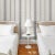 Not Yet Made - Made To Order SAMPLE - Schumacher X Rita Konig Serena Stripe Wallpaper In Blue For Sale - Image 5 of 5
