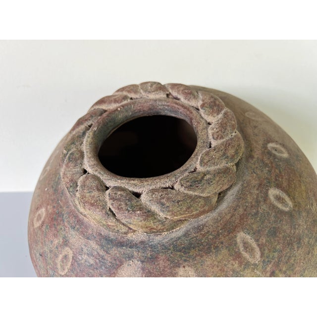 For your consideration with are presenting for sale this fantastic Vintage organic handmade rustic terracotta clay...