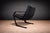 Black Fixed "Commander" Armchair in Metal, Jorge Zalszupin, 1970s For Sale - Image 8 of 11
