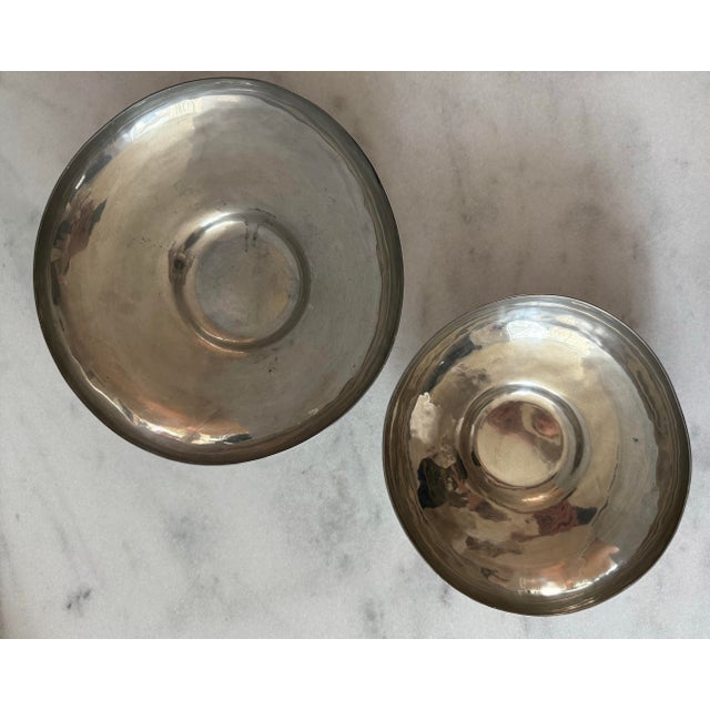 American Handmade Pewter Small Bowl by Riverwood Pewter For Sale - Image 11 of 12