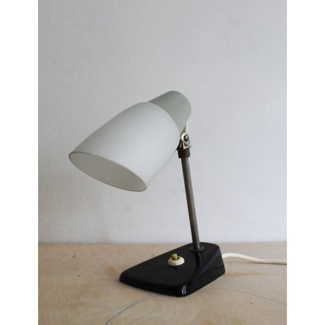Glass Mid-Century Czech Table Lamp by Jaroslav Anýž for Lustry Kamenický Šenov, 1950s For Sale - Image 7 of 12