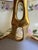 Antique 1880s Limoges France Cottage Bon Bon Basket With Handle, Hand-Painted Floral Design With Heavy Gold Trim For Sale - Image 14 of 17