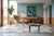Wood Danish Stool in Teak with the Linen Fabric Forest from Morris & Co, 1960s For Sale - Image 7 of 12