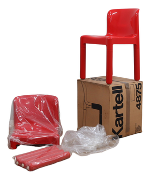 Model 4875 Chairs by Carlo Bartoli for Kartell, 1970s, Set of 2