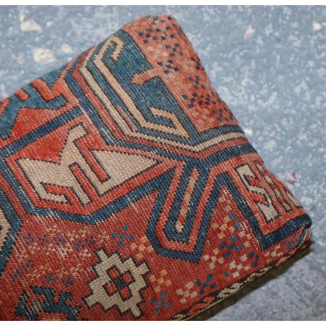 Antique Kilim Tribal Ottoman For Sale - Image 10 of 12