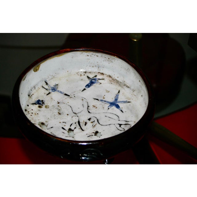 Ceramic Tripod Trinket Tray by Jean Rivier, France, 1950 For Sale - Image 10 of 10