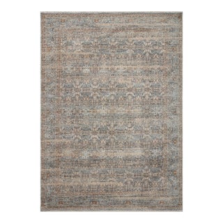 Angela Rose x Loloi Blake Rug Ocean / Mocha 4'-0" x 5'-7" Accent Rug For Sale