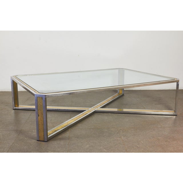 Low Brass Table, 1970s For Sale - Image 6 of 12