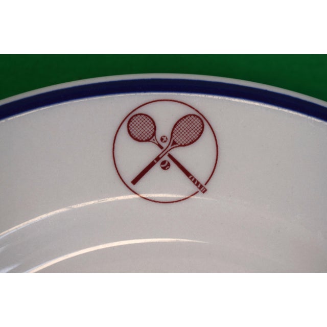 Mid 20th Century Mid 20th Century Racquet & Tennis Club China Dinner Service - Set of 4 For Sale - Image 5 of 6