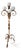 Vintage Floor Lamp in Wrought Iron, 1950s For Sale