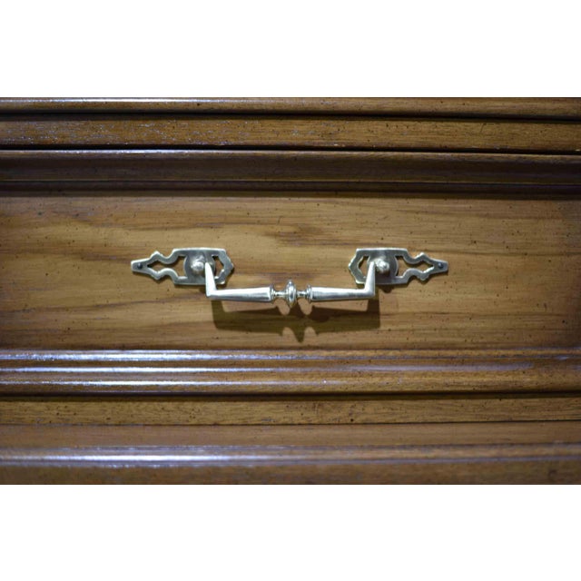 Mid Century Transitional 6-Drawer Chest With Brass Hardware by White Furniture For Sale - Image 10 of 16