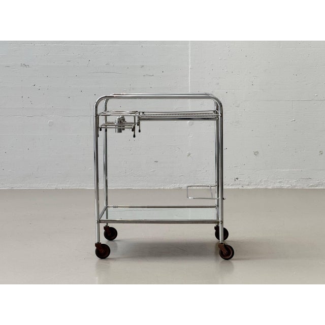 French Art Deco Bar Trolley with Removable Oil Lamps, 1940s For Sale - Image 15 of 17