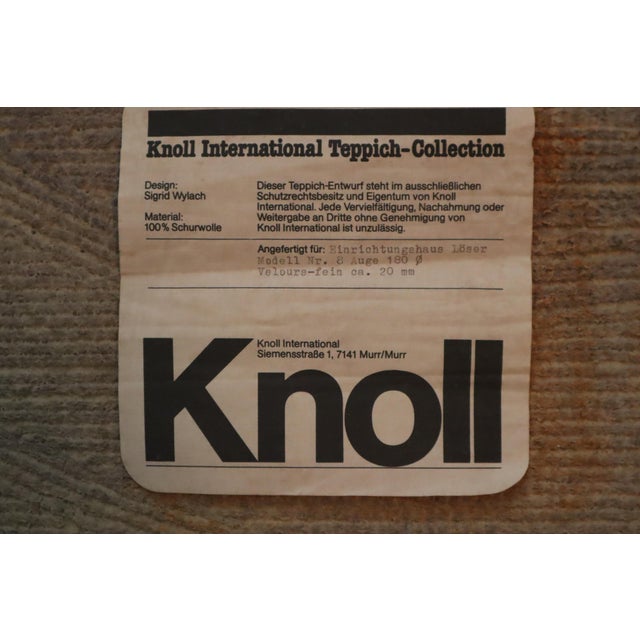 Mid-Century Modern Model No. 8 Rug by Sigrid Wylach for Knoll Inc. / Knoll International, 1980s For Sale - Image 3 of 16