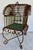 Mid 20th Century Vintage Hanging Iron Super Cute Bird Cage Boho Chic For Sale - Image 5 of 10