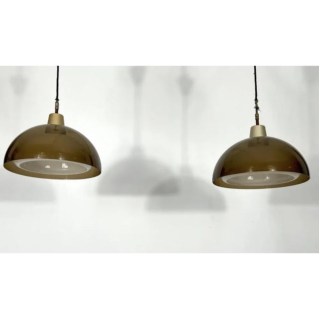 Mid-Century Modern Acrylic Glass Ceiling Light from Candle, Set of 2 For Sale - Image 11 of 14