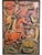 Large, hand-sculpted polychrome ceramic bas-relief by italian artist guerrino bardeggia (gabicce mare, 1937–2004). A...