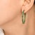 Metal 5.20 cts Natural Zambian emerald earrings in 14k gold For Sale - Image 7 of 18