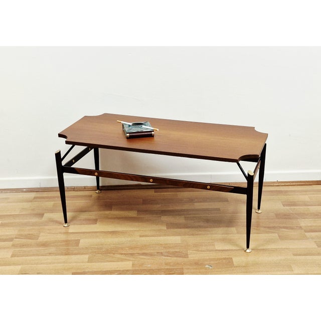 Vintage Coffee Table in the style of Silvio Cavatorta, 1960s For Sale - Image 10 of 11