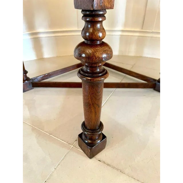 Antique Victorian Oak Corner Chair For Sale - Image 13 of 14
