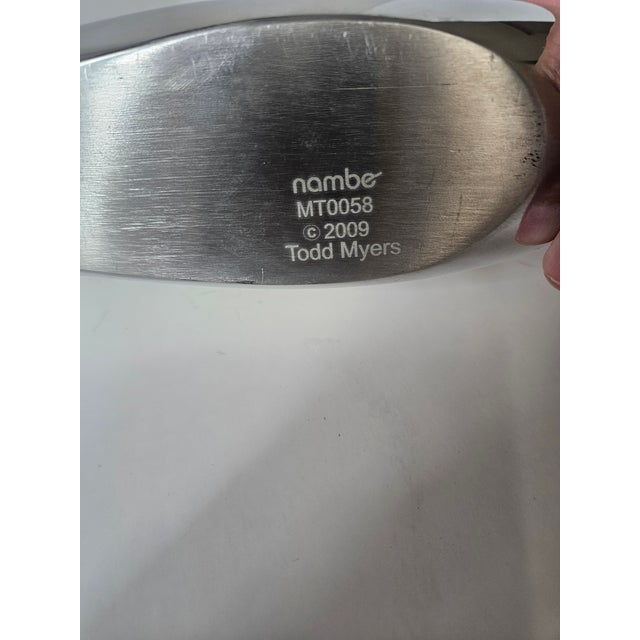 2010s Nambe Illume Polished Metal Menorah For Sale - Image 5 of 5