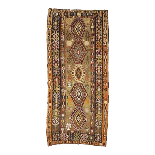 Vintage Turkish Kilim Rug For Sale