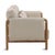 Contemporary Hermosa Outdoor Teak & Beige Sofa For Sale - Image 3 of 7