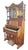 Antique Victorian 1880s Oak Beckwith Pump Organ W/ Bowed Glass Cabinet Stick & Ball For Sale - Image 4 of 12